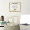 imageupsimples Certificate Frame with Clear Plexiglass 85 by 11 Picture Diploma Document Degree Frame for Wall and Tabletop Black 8 PackGold