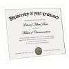 imageupsimples Certificate Frame with Clear Plexiglass 85 by 11 Picture Diploma Document Degree Frame for Wall and Tabletop Black 8 PackWhite