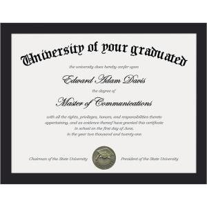imageupsimples Certificate Frame with Clear Plexiglass 85 by 11 Picture Diploma Document Degree Frame for Wall and Tabletop Black 8 PackBlack