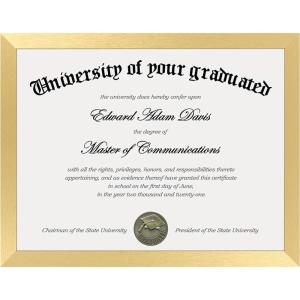 imageupsimples Certificate Frame with Clear Plexiglass 85 by 11 Picture Diploma Document Degree Frame for Wall and Tabletop Black 8 PackGold