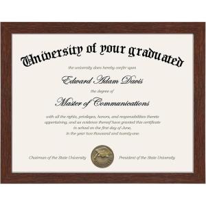imageupsimples Certificate Frame with Clear Plexiglass 85 by 11 Picture Diploma Document Degree Frame for Wall and Tabletop Black 8 PackMahogany