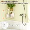 imageupsimples 4 Pack Acrylic Corner Floating Shelves 12 in Clear Hanging Shelves with Cable Management Design Wall Mounted Corner Storage Organizer for Bathroom Bedroom Living Room Kitchen10x138x2 in