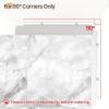imageupsimples 4 Pack Acrylic Corner Floating Shelves 12 in Clear Hanging Shelves with Cable Management Design Wall Mounted Corner Storage Organizer for Bathroom Bedroom Living Room Kitchen10x138x2 in