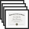 imageupsimples Diploma Frame with Clear Plexiglass 11x14 Picture Frame for Certificate Document Degree Black 1 Pack4