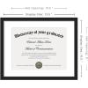 imageupsimples Diploma Frame with Clear Plexiglass 11x14 Picture Frame for Certificate Document Degree Black 1 Pack4
