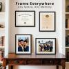 imageupsimples Diploma Frame with Clear Plexiglass 11x14 Picture Frame for Certificate Document Degree Black 1 Pack4