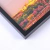 imageupsimples 5x7 Picture Frame Set of 3 Made of High Definition Glass for 5 x 7 Wall and Tabletop Display Thin Border Photo Frames for Home Decor PinkBlack