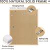 imageupsimples 16x20 Frames Set of 3 Natural Solid Wooden Picture Frames Display 11x14 with Mat or 16 x 20 Without for Vertical or Horizontal Wall Hanging16x20