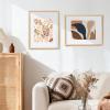 imageupsimples 16x20 Frames Set of 3 Natural Solid Wooden Picture Frames Display 11x14 with Mat or 16 x 20 Without for Vertical or Horizontal Wall Hanging16x20
