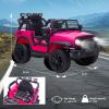 imagePOSTACK Ride on Toys for Toddlers 13 Boys Girls 12V Ride On Car with Parental Remote Control Kids Electric Vehicle Power 4 Wheels 1 Seater Battery Powered UTV Truck with Music Bluetooth PinkPink