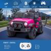 imagePOSTACK Ride on Toys for Toddlers 13 Boys Girls 12V Ride On Car with Parental Remote Control Kids Electric Vehicle Power 4 Wheels 1 Seater Battery Powered UTV Truck with Music Bluetooth PinkPink