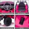 imagePOSTACK Ride on Toys for Toddlers 13 Boys Girls 12V Ride On Car with Parental Remote Control Kids Electric Vehicle Power 4 Wheels 1 Seater Battery Powered UTV Truck with Music Bluetooth PinkPink