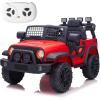 imagePOSTACK Ride on Toys for Toddlers 13 Boys Girls 12V Ride On Car with Parental Remote Control Kids Electric Vehicle Power 4 Wheels 1 Seater Battery Powered UTV Truck with Music Bluetooth PinkRed