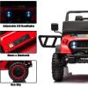 imagePOSTACK 24V Ride On Car with Remote Control 1 Seater 4WD Battery Powered Ride On UTV Toys for Toddlers Boys Girls Off Road Electric Vehicle to Drive wBluetooth LED Lights EVA Wheels Pink24v Red
