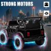 imagePOSTACK 24V Ride On Car with Remote Control 1 Seater 4WD Battery Powered Ride On UTV Toys for Toddlers Boys Girls Off Road Electric Vehicle to Drive wBluetooth LED Lights EVA Wheels Pink24v Black
