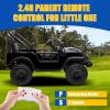 imagePOSTACK 24V Ride On Car with Remote Control 1 Seater 4WD Battery Powered Ride On UTV Toys for Toddlers Boys Girls Off Road Electric Vehicle to Drive wBluetooth LED Lights EVA Wheels Pink24v Black