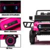 imagePOSTACK 24V Ride On Car with Remote Control 1 Seater 4WD Battery Powered Ride On UTV Toys for Toddlers Boys Girls Off Road Electric Vehicle to Drive wBluetooth LED Lights EVA Wheels Pink24v Pink