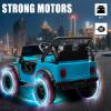 imagePOSTACK 24V Ride On Car with Remote Control 1 Seater 4WD Battery Powered Ride On UTV Toys for Toddlers Boys Girls Off Road Electric Vehicle to Drive wBluetooth LED Lights EVA Wheels Pink24v Blue