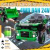 imagePOSTACK XL 24V Ride on Dump Truck Toy Ride on Construction Vehicles wElectric Dump Bed 4WD Kids Electric Car with Remote Control and Shovel 4x70W Powerful Motors YellowGreen