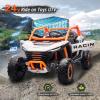 imagePOSTACK 24V 7Ah 2 Seater Ride on Car with Remote Control for Boys Girls Four Wheeler Side by Side UTV wEVA Tires 4WD2WD LED Lights 4x125W Motors BluetoothRedWhite