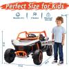 imagePOSTACK 24V 7Ah 2 Seater Ride on Car with Remote Control for Boys Girls Four Wheeler Side by Side UTV wEVA Tires 4WD2WD LED Lights 4x125W Motors BluetoothRedWhite