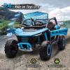 imagePOSTACK 24V 7Ah 2 Seater Ride on Car with Remote Control for Boys Girls Four Wheeler Side by Side UTV wEVA Tires 4WD2WD LED Lights 4x125W Motors BluetoothRedBlue