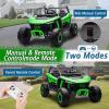 imagePOSTACK 24V 7Ah 2 Seater Ride on Car with Remote Control for Boys Girls Four Wheeler Side by Side UTV wEVA Tires 4WD2WD LED Lights 4x125W Motors BluetoothRedGreen