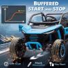 imagePOSTACK 24V 7Ah 2 Seater Ride on Car with Remote Control for Boys Girls Four Wheeler Side by Side UTV wEVA Tires 4WD2WD LED Lights 4x125W Motors BluetoothRedBlue