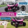 imagePOSTACK 2 Seater Ride on Car with Remote Control XXL 24V 7Ah 4WD Battery Powered Vehicles for Kids to Drive Outdoor Riding Toys for Toddlers Boys Girls wBluetooth LED Lights PinkPink