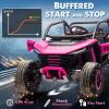 imagePOSTACK 2 Seater Ride on Car with Remote Control XXL 24V 7Ah 4WD Battery Powered Vehicles for Kids to Drive Outdoor Riding Toys for Toddlers Boys Girls wBluetooth LED Lights PinkPink