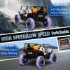 imagePOSTACK 24V 2 Seater Ride On Car with Remote Control 4WD Ride On Toys for Big Kids 4x4 Battery Powered Electric UTV for Boys Girls Off Road Truck with 3 Speeds Bluetooth PinkWhite