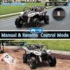 imagePOSTACK 24V 2 Seater Ride On Car with Remote Control 4WD Ride On Toys for Big Kids 4x4 Battery Powered Electric UTV for Boys Girls Off Road Truck with 3 Speeds Bluetooth PinkWhite