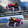 imagePOSTACK 24V 2 Seater Ride On Car with Remote Control 4WD Ride On Toys for Big Kids 4x4 Battery Powered Electric UTV for Boys Girls Off Road Truck with 3 Speeds Bluetooth PinkPink