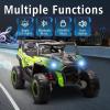 imagePOSTACK 24V 2 Seater Ride On Car with Remote Control 4WD Ride On Toys for Big Kids 4x4 Battery Powered Electric UTV for Boys Girls Off Road Truck with 3 Speeds Bluetooth PinkGreen
