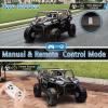 imagePOSTACK 24V 2 Seater Ride On Car with Remote Control 4WD Ride On Toys for Big Kids 4x4 Battery Powered Electric UTV for Boys Girls Off Road Truck with 3 Speeds Bluetooth PinkBlack