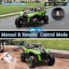 imagePOSTACK 24V 2 Seater Ride On Car with Remote Control 4WD Ride On Toys for Big Kids 4x4 Battery Powered Electric UTV for Boys Girls Off Road Truck with 3 Speeds Bluetooth PinkGreen