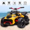imagePOSTACK 24V Kids ATV 3 Wheeler Ride on Motorcycle Battery Powered Electric Bike Vehicle Ride on Toy Car for Toddler Boys Girls with Musi LED Light Blue24vyellow