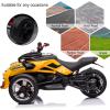 imagePOSTACK 24V Kids ATV 3 Wheeler Ride on Motorcycle Battery Powered Electric Bike Vehicle Ride on Toy Car for Toddler Boys Girls with Musi LED Light Blue24vyellow