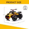 imagePOSTACK 24V Kids ATV 3 Wheeler Ride on Motorcycle Battery Powered Electric Bike Vehicle Ride on Toy Car for Toddler Boys Girls with Musi LED Light Blue24vyellow