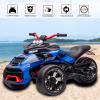 imagePOSTACK 24V Kids ATV 3 Wheeler Ride on Motorcycle Battery Powered Electric Bike Vehicle Ride on Toy Car for Toddler Boys Girls with Musi LED Light Blue24vblue