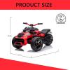 imagePOSTACK 24V Kids ATV 3 Wheeler Ride on Motorcycle Battery Powered Electric Bike Vehicle Ride on Toy Car for Toddler Boys Girls with Musi LED Light Blue24vred