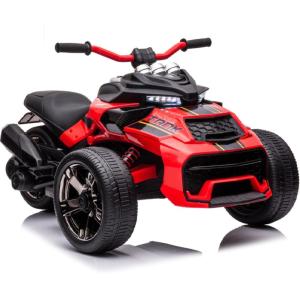 imagePOSTACK 24V Kids ATV 3 Wheeler Ride on Motorcycle Battery Powered Electric Bike Vehicle Ride on Toy Car for Toddler Boys Girls with Musi LED Light Blue24vred