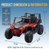 imagePOSTACK 12 Volt Battery Powered Ride On Car with Remote Control Ride On UTV Toys for Toddlers Boys Girls Off Road Electric Vehicle Kids to Drive with Bluetooth LED Lights 3 Speeds Music BlueRed