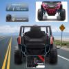 imagePOSTACK 12 Volt Battery Powered Ride On Car with Remote Control Ride On UTV Toys for Toddlers Boys Girls Off Road Electric Vehicle Kids to Drive with Bluetooth LED Lights 3 Speeds Music BluePink