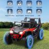 imagePOSTACK 12 Volt Battery Powered Ride On Car with Remote Control Ride On UTV Toys for Toddlers Boys Girls Off Road Electric Vehicle Kids to Drive with Bluetooth LED Lights 3 Speeds Music BlueRed