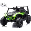 imagePOSTACK 12 Volt Battery Powered Ride On Car with Remote Control Ride On UTV Toys for Toddlers Boys Girls Off Road Electric Vehicle Kids to Drive with Bluetooth LED Lights 3 Speeds Music BlueGreen