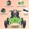 imagePOSTACK 24V Go Kart for Kids 150W2 Extra Powerful Motors Outdoor Ride On Toy 8Ah Battery 8MPH HeavyDuty Steel Frame TwistGrip Throttle EVA Tires Adjustable Seat BlueGreen