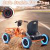image:imagePOSTACK 24V Kids Go Kart Ride on Toy for Big Kids Outdoor 4 Wheel Bike Cart with 150W Brushless Motor HeavyDuty Steel Frame Adjustable Seat wSafety Belt TwistGrip Throttle PinkOrange