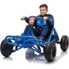 image:imagePOSTACK 24V Kids Go Kart Ride on Toy for Big Kids Outdoor 4 Wheel Bike Cart with 150W Brushless Motor HeavyDuty Steel Frame Adjustable Seat wSafety Belt TwistGrip Throttle PinkBlue