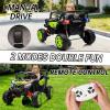 image:imagePOSTACK 24V Kids Ride on Car with Parent Remote Control 4WD OffRoad Police Car Side by Side Toddler Ride on Toy for Girls Boys with LED Police Lights Speaker Music PinkGreen